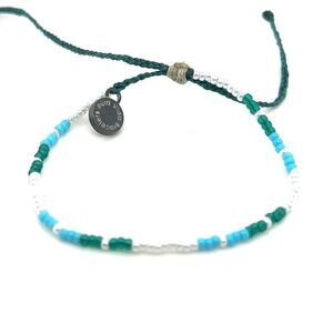Pura Vida Blue/White/Green Bracelet
